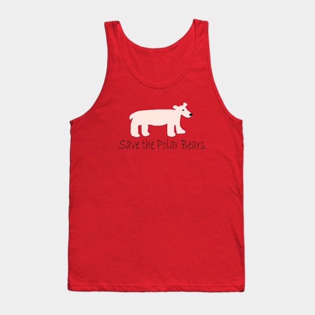 Save the Polar Bears Tank Top by Repeat Candy